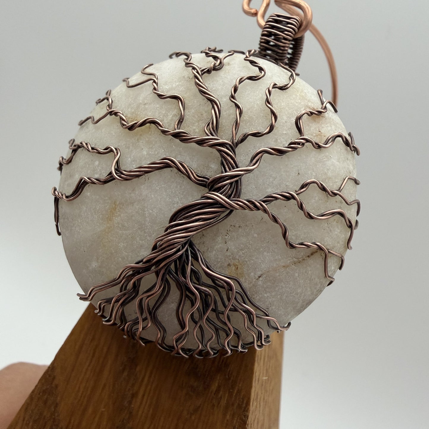 River Stone Antiqued Copper Display — Piece No. D002