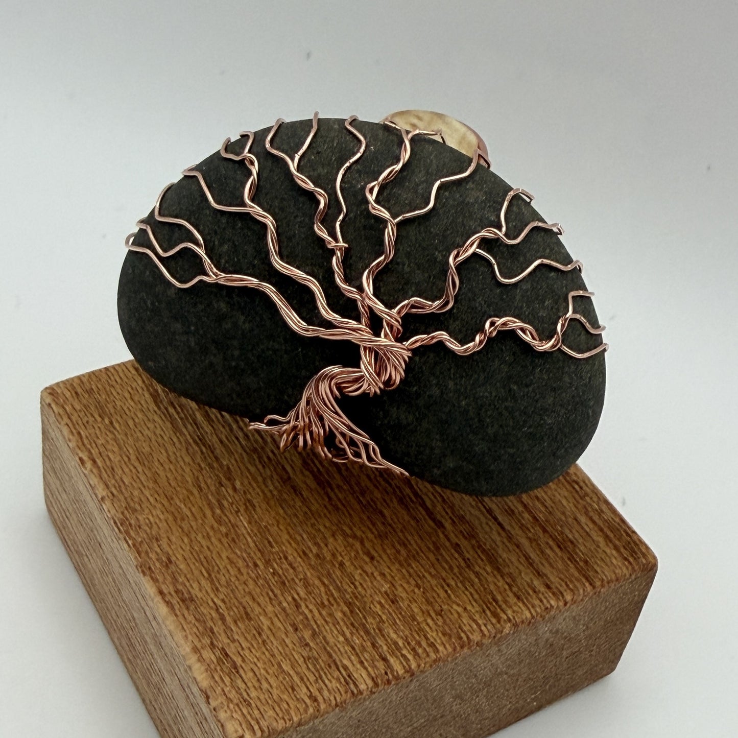 River Stone Copper Display — Piece No. D001