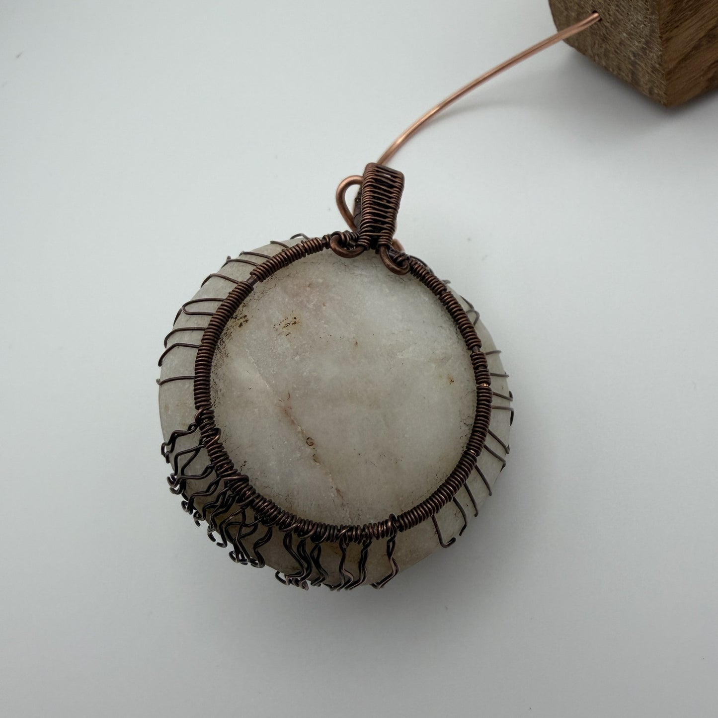 River Stone Antiqued Copper Display — Piece No. D002