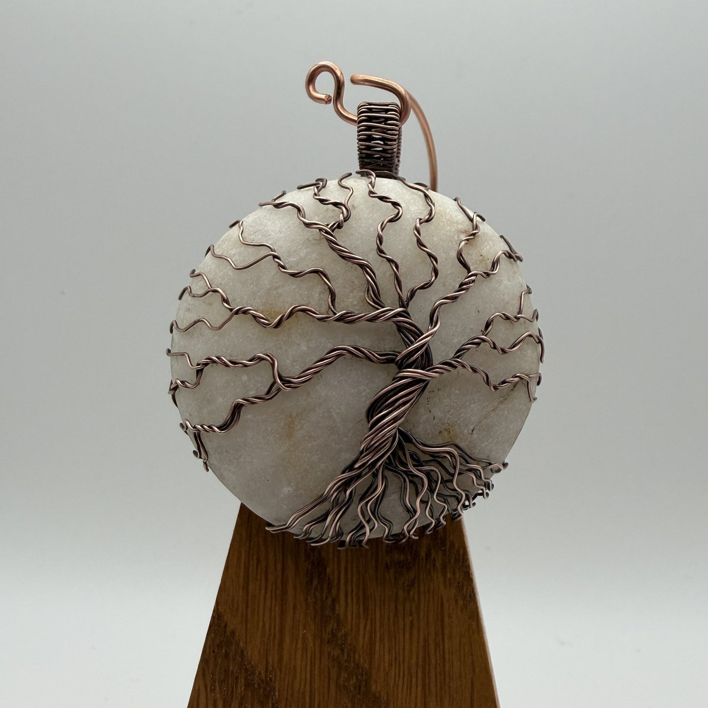 River Stone Antiqued Copper Display — Piece No. D002