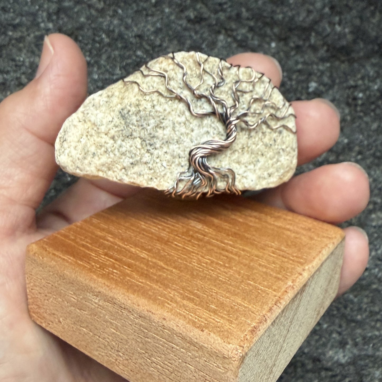 Granite Antiqued Copper Display — Piece No. D004