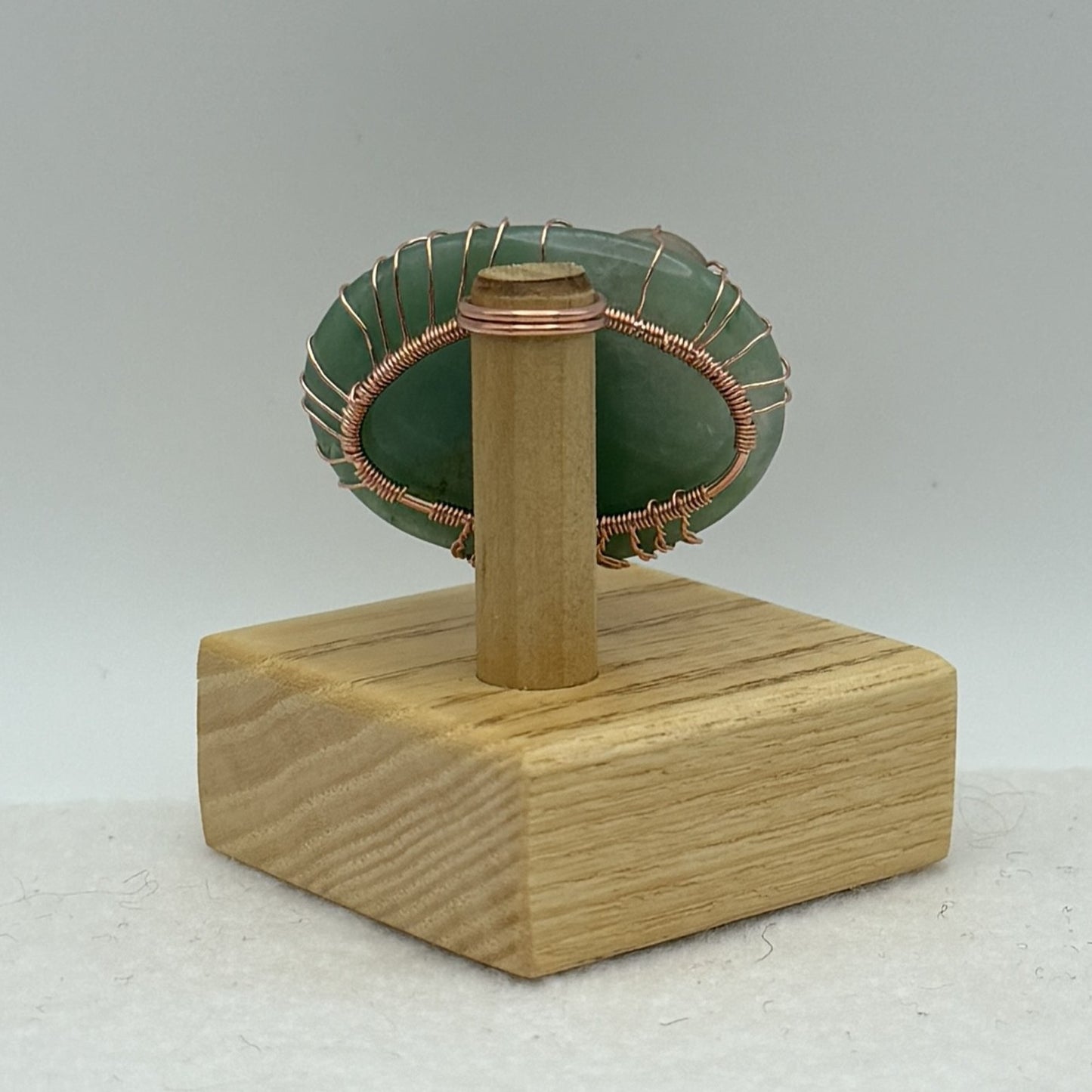 Green Aventurine Copper Display — Piece No. D005