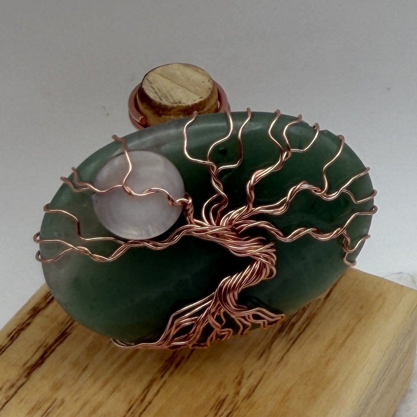 Green Aventurine Copper Display — Piece No. D005