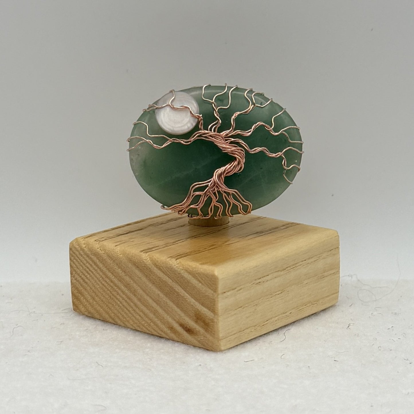 Green Aventurine Copper Display — Piece No. D005