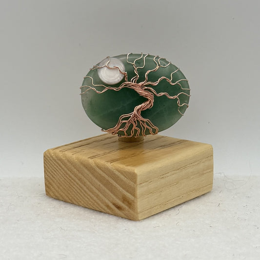 Green Aventurine Copper Display — Piece No. D005