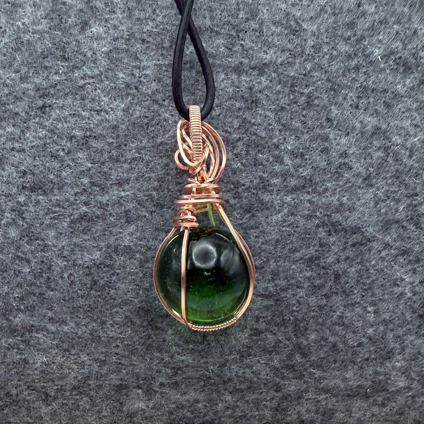 Glass Copper Pendant — Piece No. P017