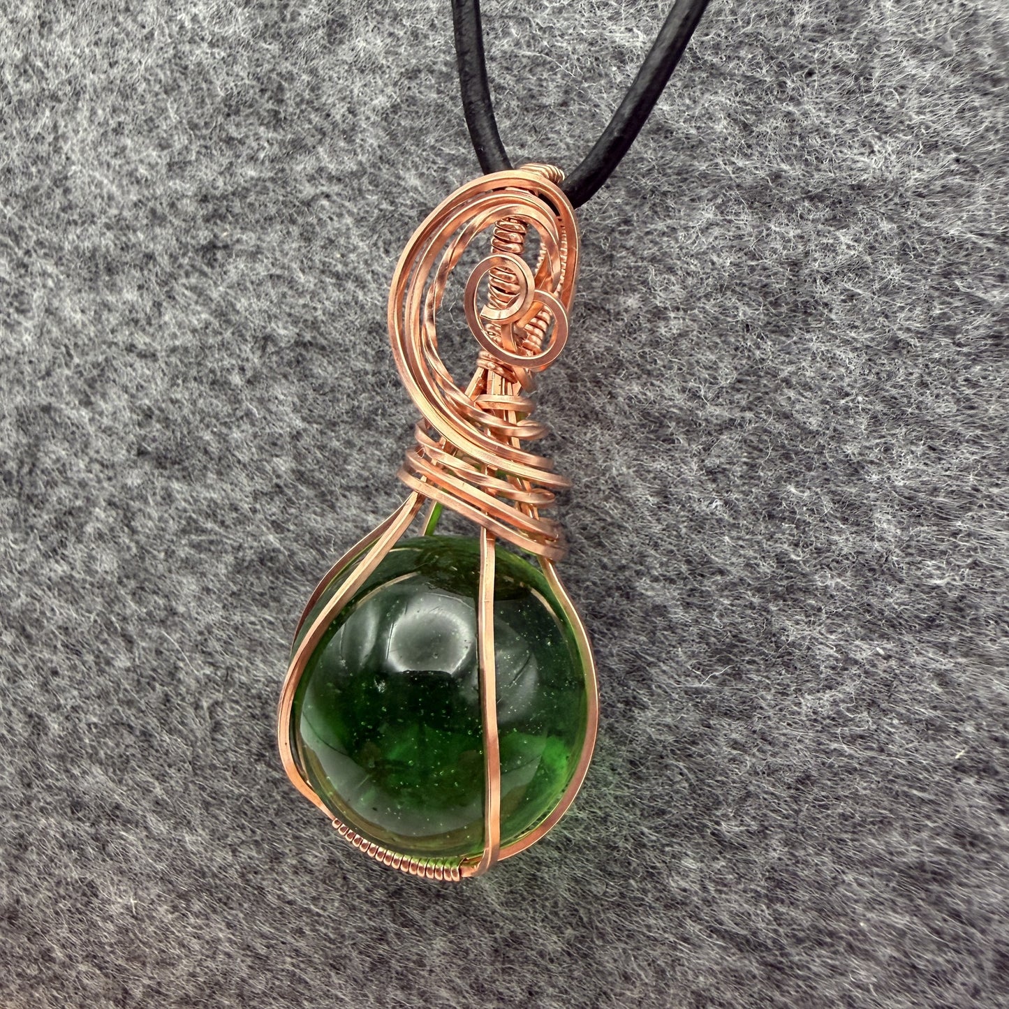 Glass Copper Pendant — Piece No. P017
