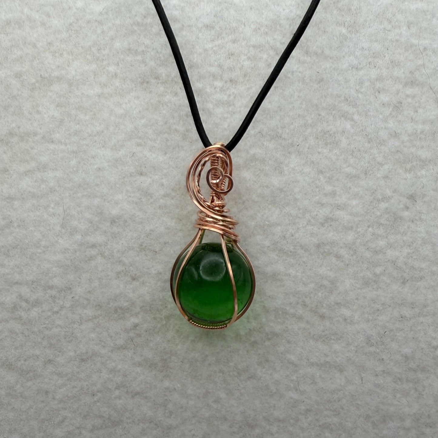 Glass Copper Pendant — Piece No. P017