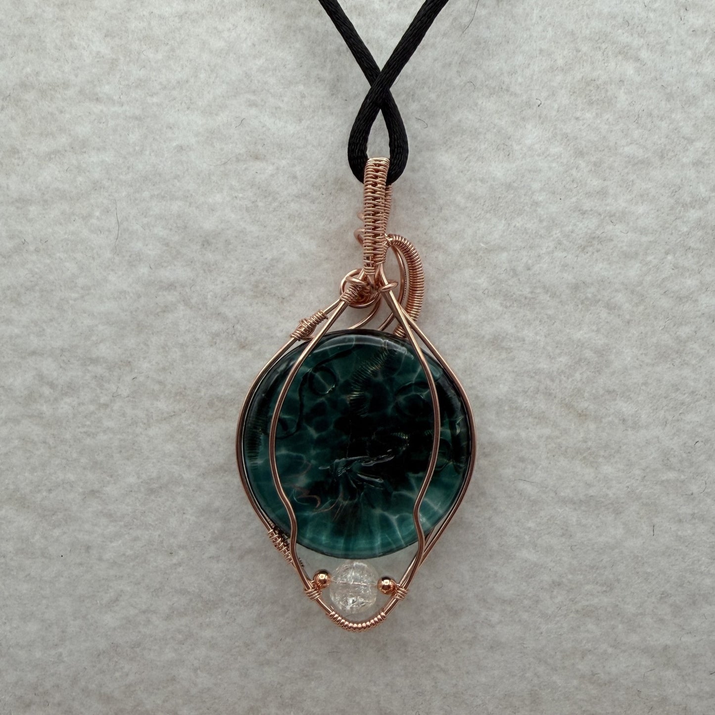 Glass Copper Pendant — Piece No. P019