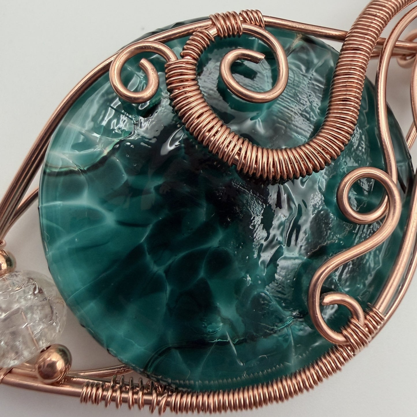 Glass Copper Pendant — Piece No. P019