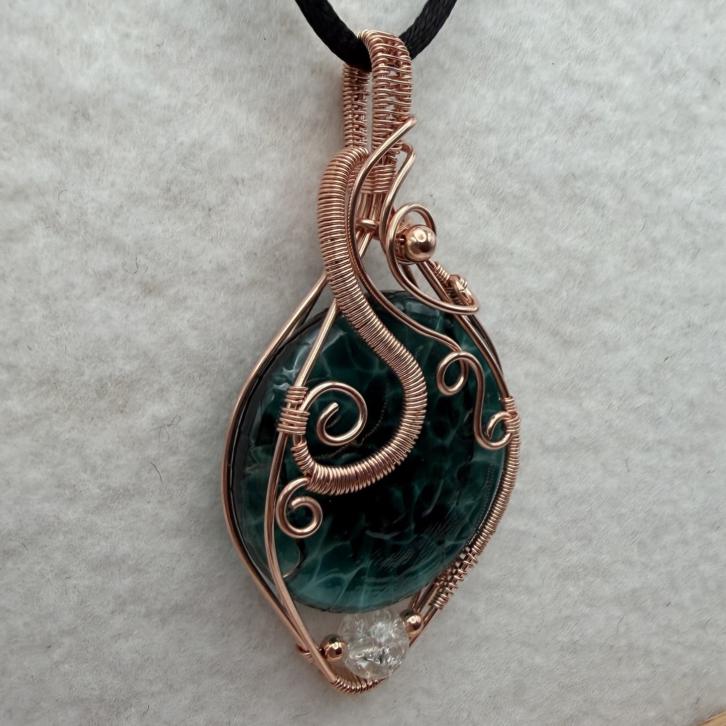 Glass Copper Pendant — Piece No. P019
