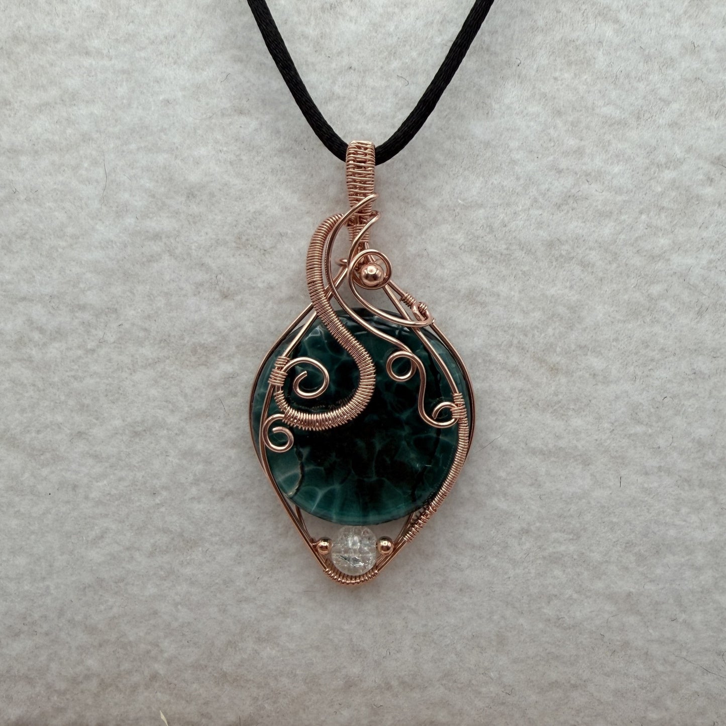 Glass Copper Pendant — Piece No. P019