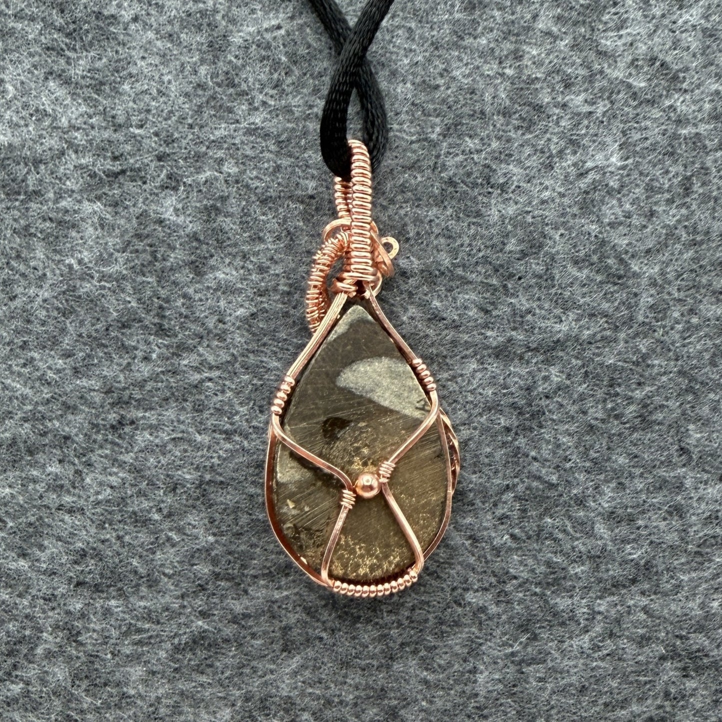 Boulder Opal Copper Pendant — Piece No. P021