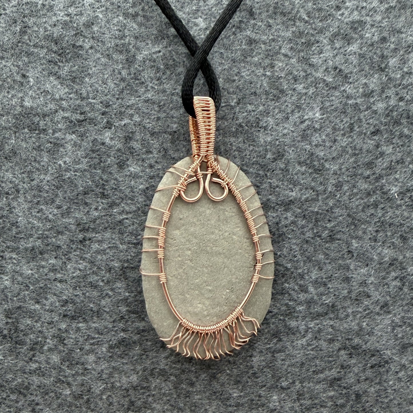 Beach Stone Copper Pendant — Piece No. P024