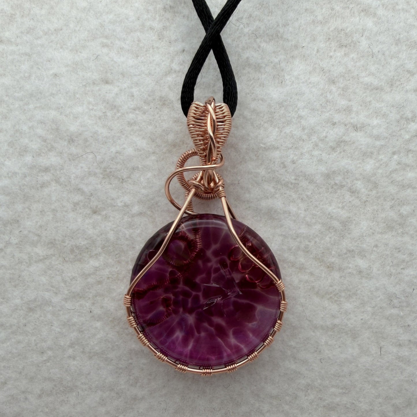 Glass Copper Pendant — Piece No. P035