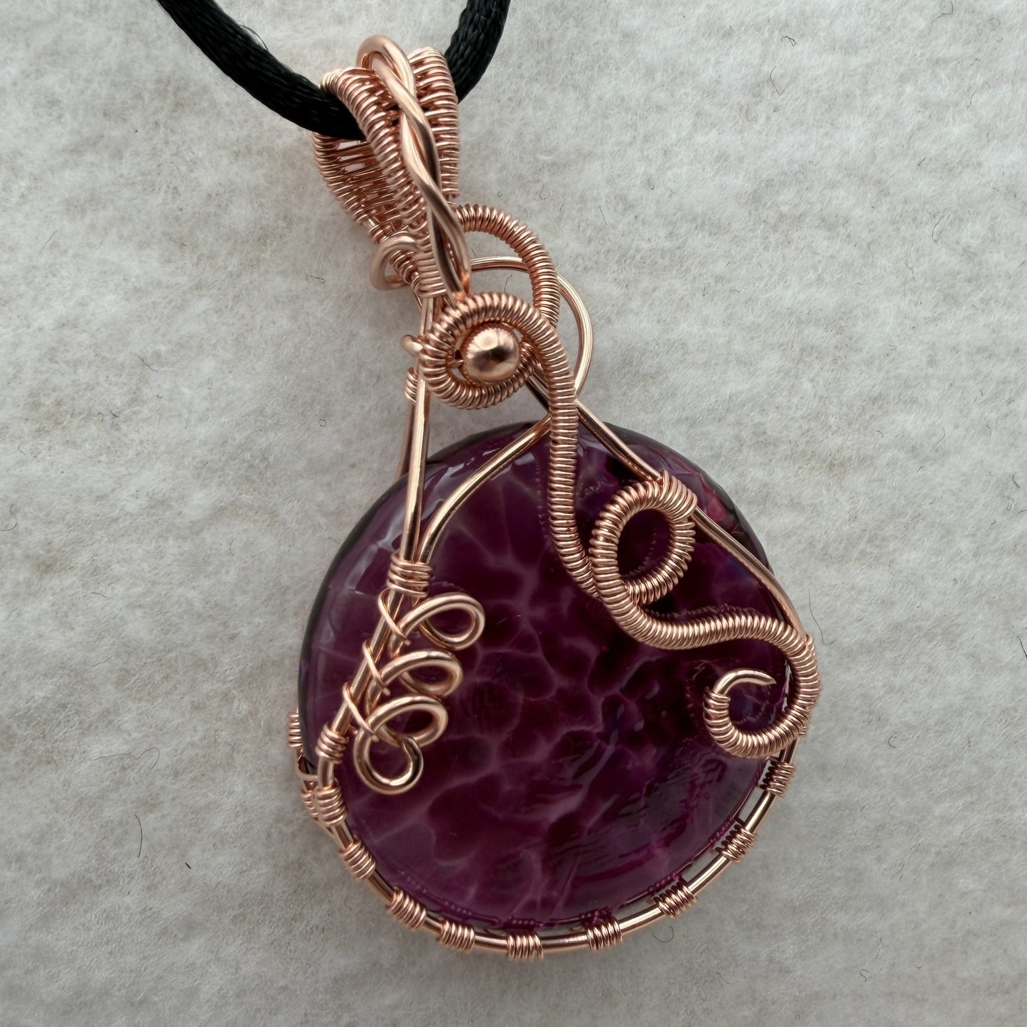 Glass Copper Pendant — Piece No. P035