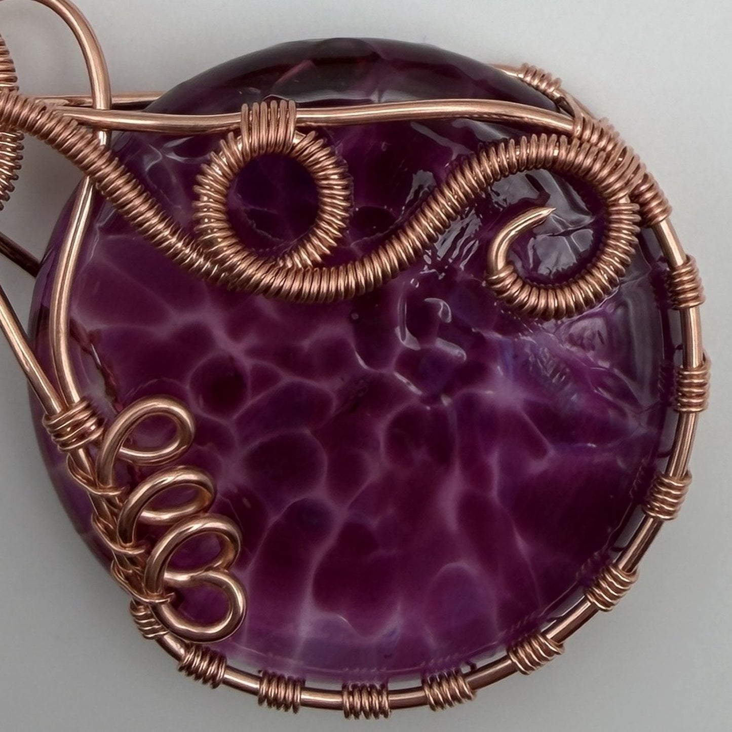 Glass Copper Pendant — Piece No. P035